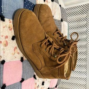 UGG Brown Bethany Chukka Boots with Suede Material